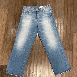 AG Adriano Goldschmied Light Blue Straight Leg Jeans